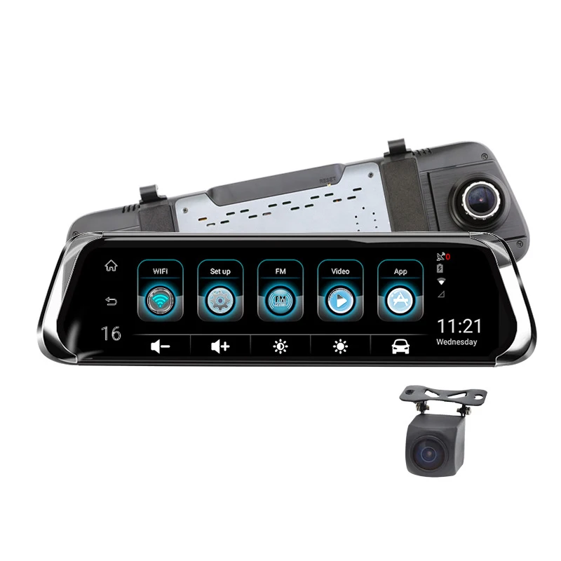 10 дюймов 4G Специальный автомобильный Android DVR камера gps FHD 1080 P Даш-камера навигация ADAS видео рекордер двойной объектив зеркало кронштейн