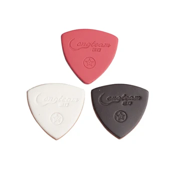 

3pcs Double-sided Premium Bass Picks Leather Picks for Ukulele Musical Instrument
