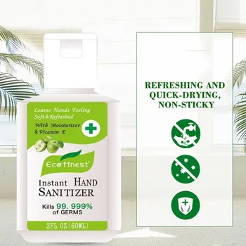 

Portable Hand Sanitizer Anti-Bacteria Moisturizing Disinfection Disposable No Clean Waterless Clear Fluid Hand Gel Cleaner