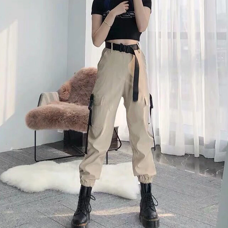 khaki baggy pants