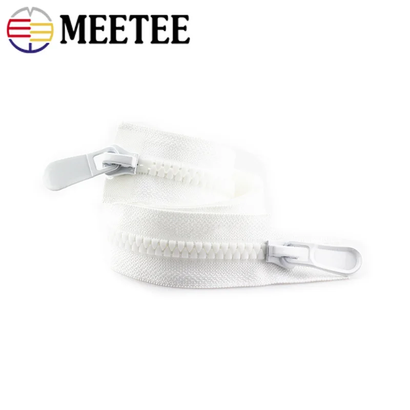 Meetee 8 #15 # молнии из смолы с открытым концом 20 150 см молния пуховик пальто двойные