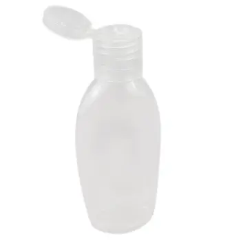 

10pcs Refillable Bottle 50ml Clear Plastic Empty Bottles with Flip Cap Refillable Sanitizer Containers