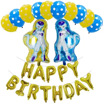 

wukong hero Son Goku 7 Dragon Ball dinosaur Balloons foil balloon birthday party decoration supplies kids boys toys air globos