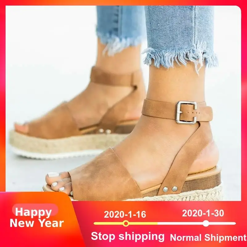 

Loecktty Wedges Shoes For Women Sandals Plus Size High Heels Summer Shoes 2019 Flip Flop Chaussures Femme Platform Sandals 2019