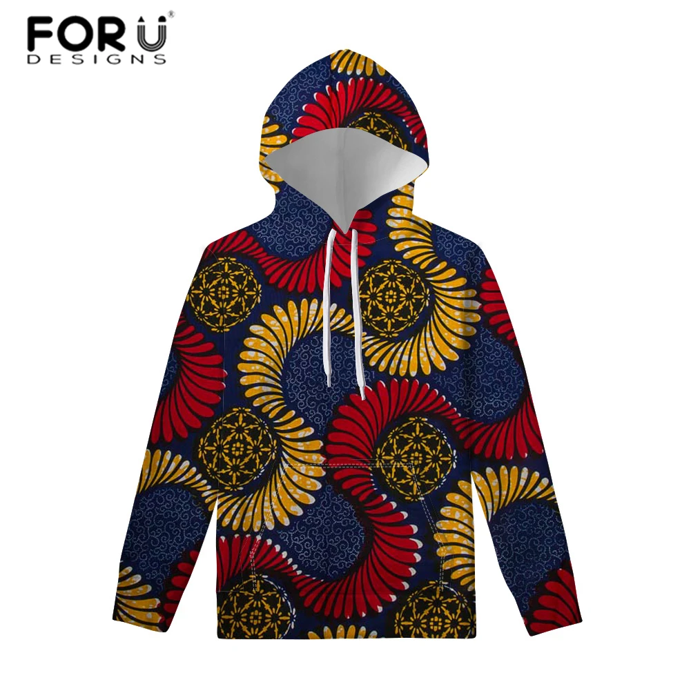 FORUDESIGNS Парные толстовки женские теплые с длинным рукавом капюшоном Harajuku