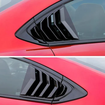 

CEYUSOT FOR Mazda 6 4 PCS ABS plastic Rear Window Triangle Shutters Cover Trim 18 19 20 Mazda6 spoiler Car Styling accessories