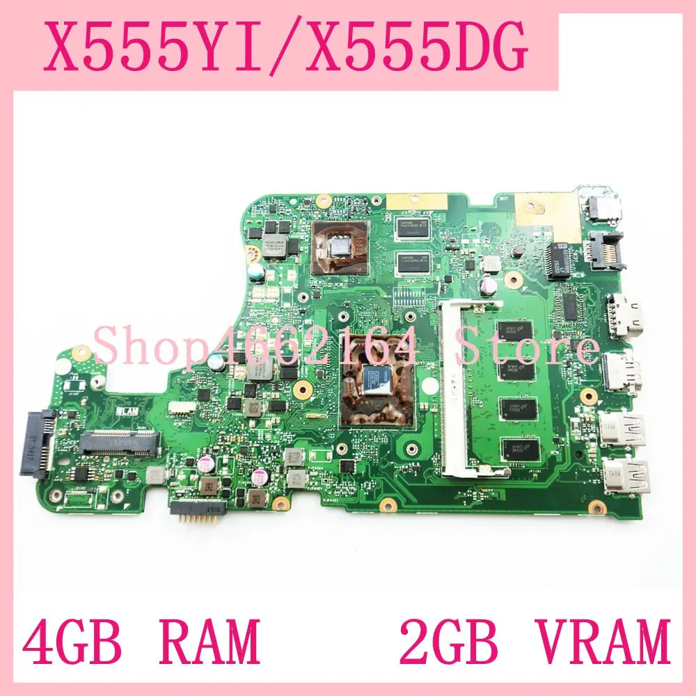 Материнская плата X555YI/X555DG для ноутбука ASUS X555DG X555YI X555Y X555D A555D тест материнской