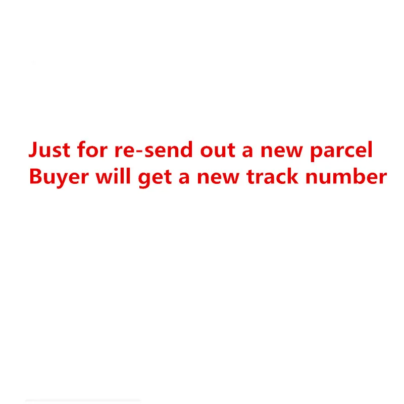 

Re send out a new parcel