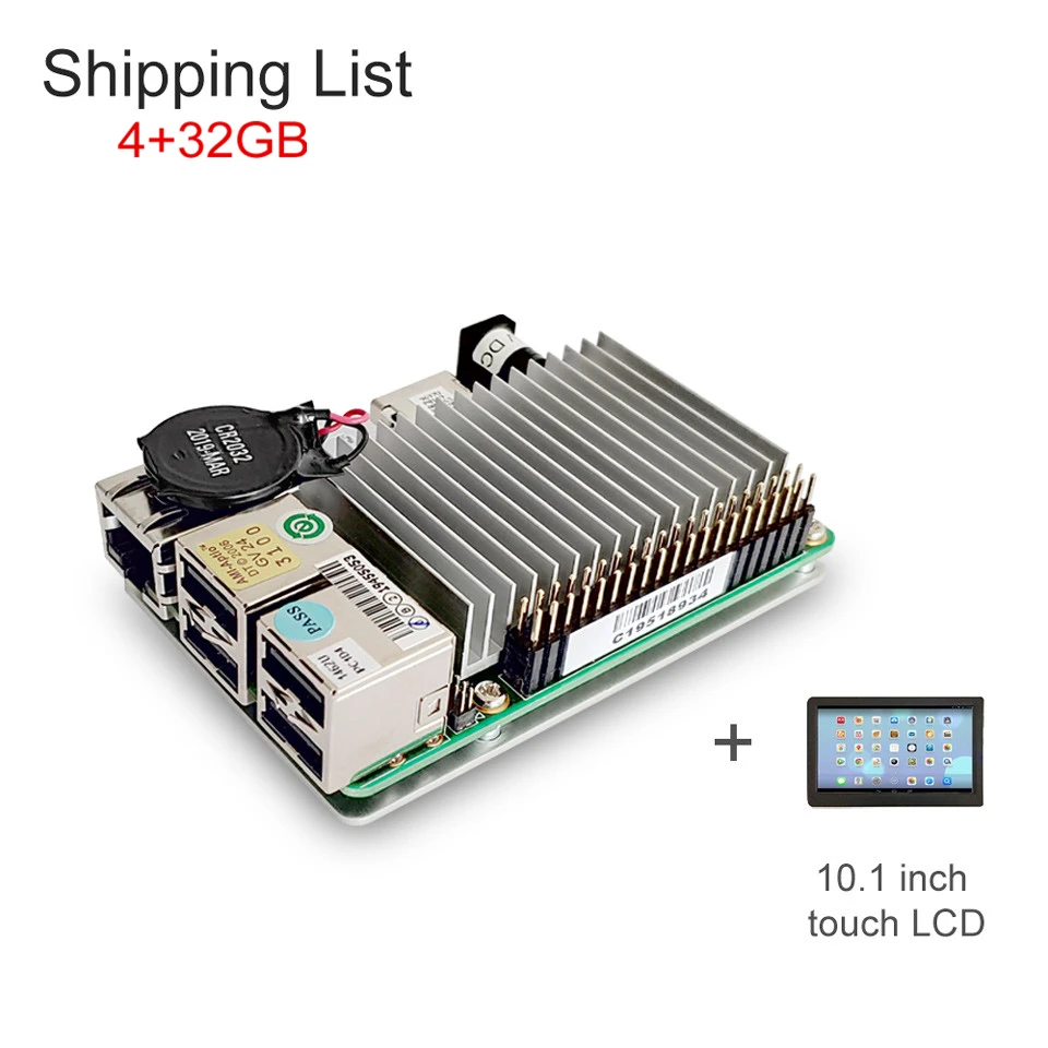 Bundle5 AAEON UP Board Inter 4 Гб ОЗУ+ 32 ГБ EMMC Совместимость с большинством Raspberry Pi HAT Intel x86 Поддержка linux, Android Windows 10 - Комплект: Bundle5