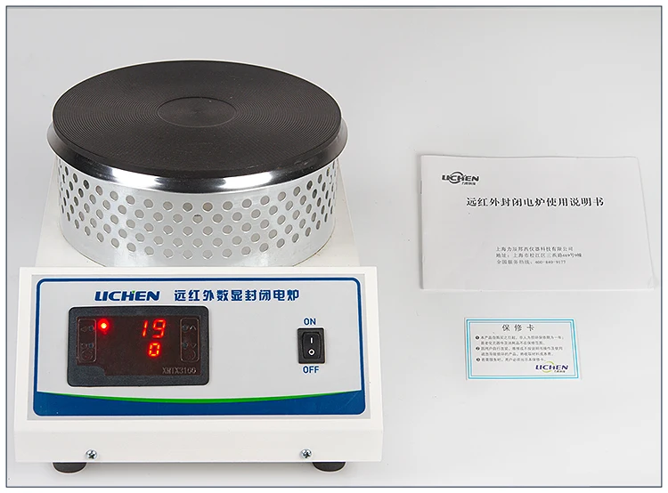Цифровой дисплей дальняя инфракрасная Закрытая электрическая печь лабораторная Регулируемая универсальная электрическая печь дисковый нагрев