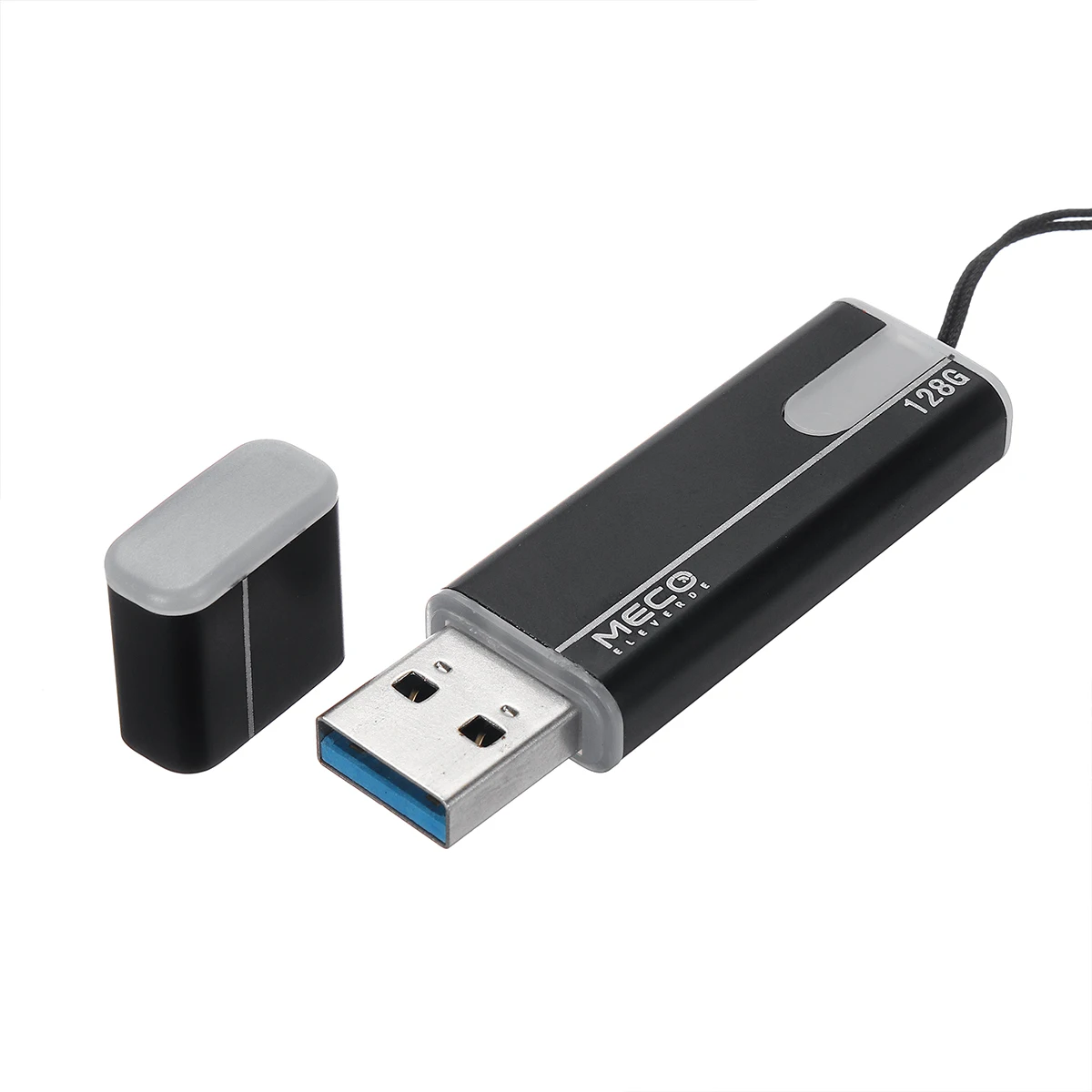 80 м скорость чтения USB флэш-накопитель 3,0 флеш-накопитель 64 Гб 128 ГБ стабильный высокоскоростной флеш-накопитель персонализированный люминесцентный u-диск - Цвет: Черный