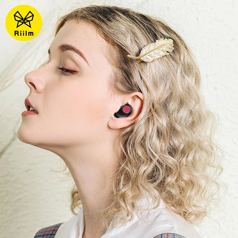 Наушники Riilm T580 TWS Bluetooth 5,0, беспроводные стерео наушники с громкой связью IPX5, водонепроницаемые, с невероятным качеством звука