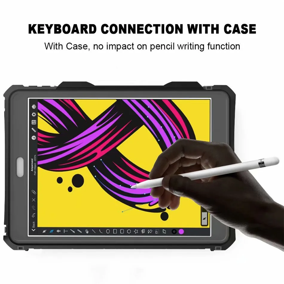 Чехол для нового iPad 10,2 планшет A2197 чехол Funda для iPad 7th Gen детский безопасный противоударный бронированный Чехол подставка+ плечевой ремень
