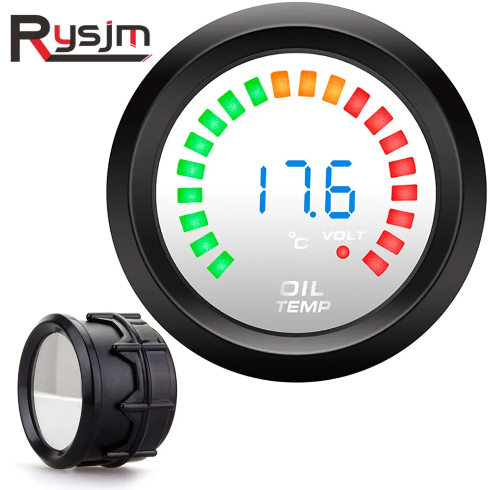 Цифровой СВЕТОДИОДНЫЙ Индикатор температуры масла 2 дюйма 52 мм с датчиком