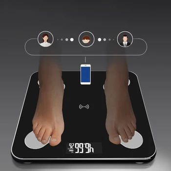 

Smart Weight Scale Electronic Scale Light Energy Storage Body Fat Scale Body Digital Scale Household Bluetooth Health Scale