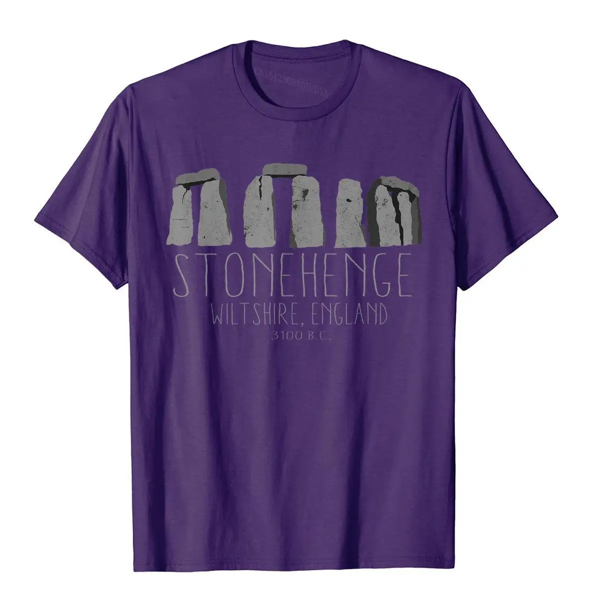 Stonehenge Ancient Britain Archaeology History T-shirt__B11679purple