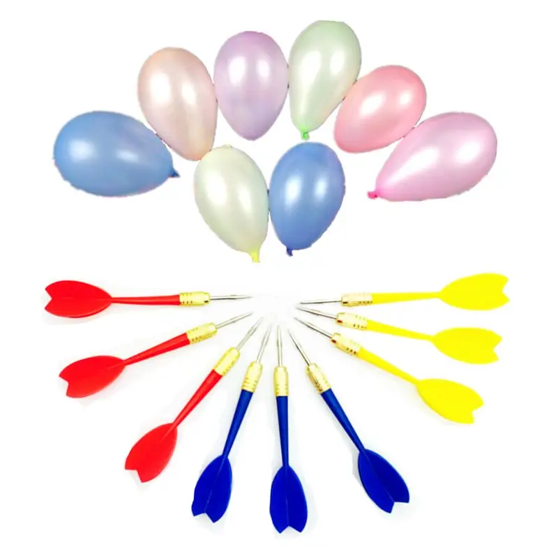 

Carnival Games Darts Balloons, 500Pcs Circus Decorations Christmas Balloons with 12Pcs Darts for Carnival Party Supplies