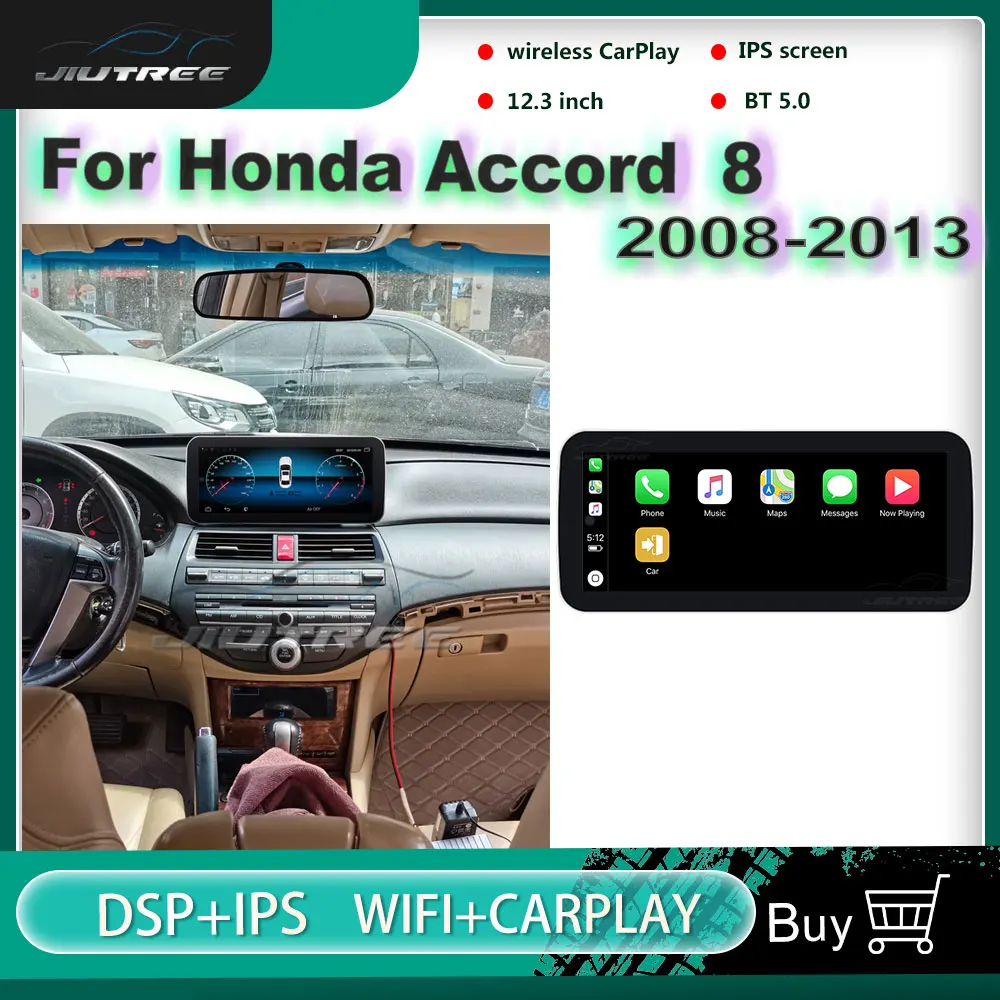 Двойная система 128G Android автомобильный радиоприемник для Honda Accord 2008-2013 монитор