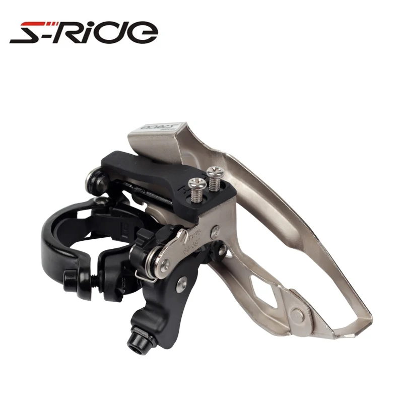 Black S-Ride MTB 3x9 скоростной передний переключатель FD-M300, совместимый с SHIMANO, велосипедная передача, детали для велосипеда 31,8/34,9 мм - Цвет: Black