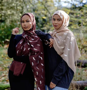 

New Spring Pink Black Foil Silver Tree Leaves Scarves Foulard Femme Echarpe Leaf Scarfs For Ladies Womens Cotton Hijab Scarf