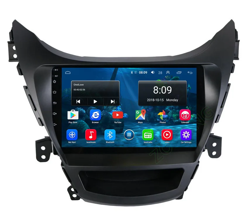 Clearance 2+32Gb 2.5D 9" Android9.0 car multimedia dvd player for Hyundai Elantra Avante I35 2012 2013 autoradio CAR GPS navigation Stereo 18