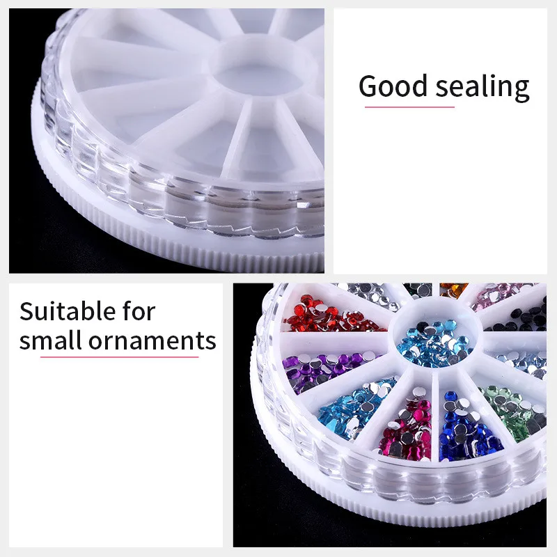 Хранение накладных ногтей коробка 13 сетка круглая кружевная легированная