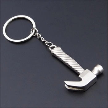 

1PC Creative Gifts Mini Hammer Tools Keychains Key Rings for Father Boyfriend New