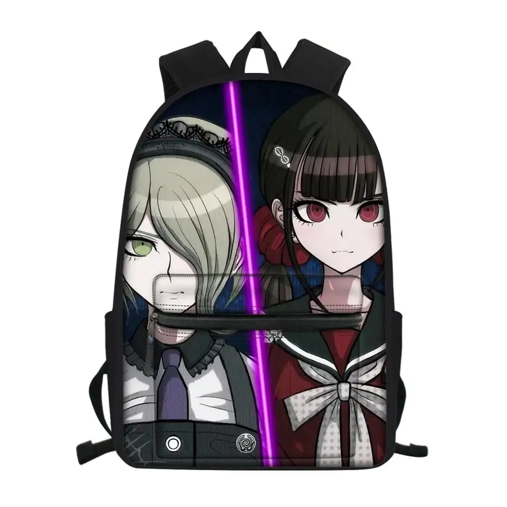 Школьная сумка с аниме Danganronpa для мальчиков-подростков, дорожный рюкзак для ноутбука, Мужская холщовая сумка-портфель Monokuma, рюкзак