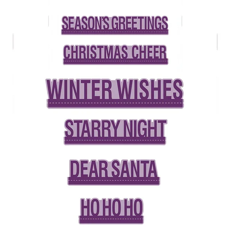 

Christmas Cheer Dear Santa Metal Cutting Dies For DIY Scrapbookig Embossing Photo Paper Cards Making Crafts New 2019