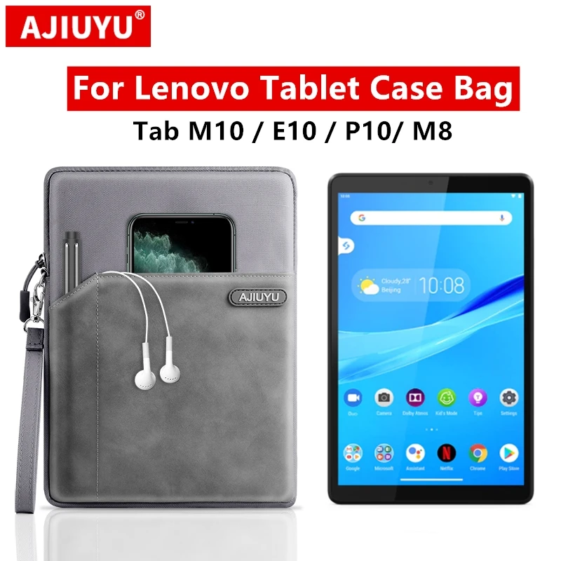 AJIUYU чехол сумка для Lenovo Tab M10 FHD Plus E10 P10 10 Smart M8 4 8 защитный планшета ПУ Чехлы из