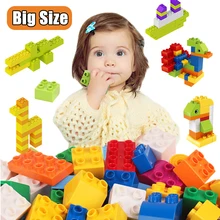 240g-1400g grande bloco de construção série duploes diy grande bloco de construção conjunto grande partícula bloco de construção brinquedo das crianças