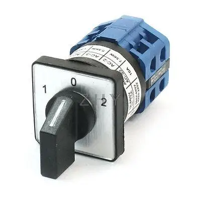 

LW28-10/2 660V 10A 8 Screw Terminals 3 Position Changeover Switch 2-Phase