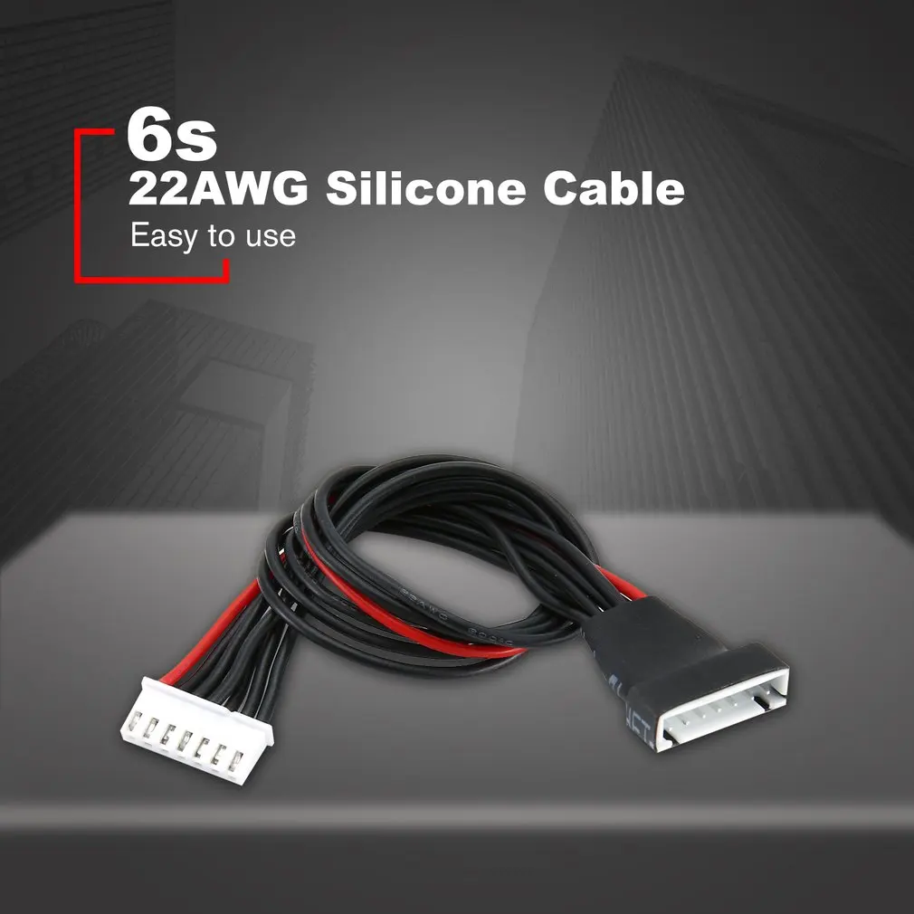 6S удлинитель зарядный кабель 22AWG силиконовый Lipo Баланс провода линия Мужской Женский кабель для RC батареи B6 адаптация