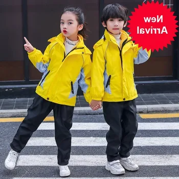 

Winter Children's Autumn School Uniforms Sets Kids Boys Jacket Sweatshirt Pants 3pcs Clothing Sets Girls Outdoor Sports Costume