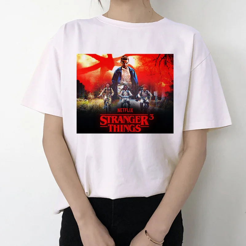 2019 stranger things 3 t shirt women new tshirt Eleven gothic female clothing hip hop femme 2019 streetwear cartoon funny kawaii