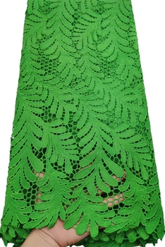 

Embroidered African Lace Fabric High Quality For Nigerian Wedding Dress,Water Soluble Lace With Guipure Cord Lace Fabric NTB80