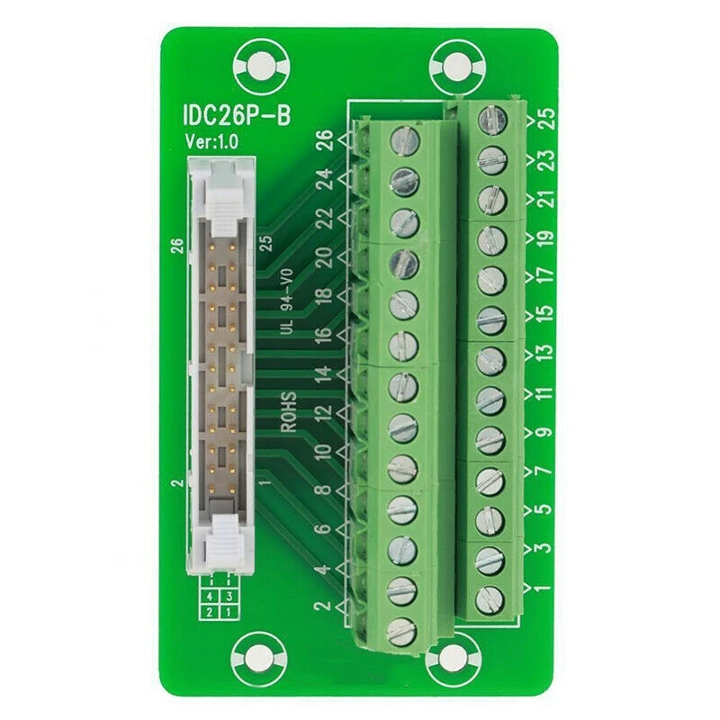 Электроника 26Pin 5 мм IDC коннектор Breakout Board, клеммный блок