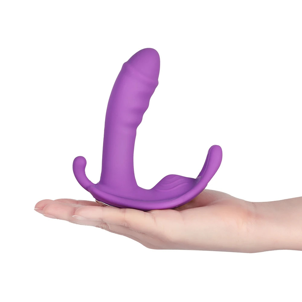 V Tragbare APP für Frauen Dildo G-punkt Klitoris Stimulator Drahtlose Fernbedienung Schmetterling V Höschen Strap-on Dildo_voghion.com