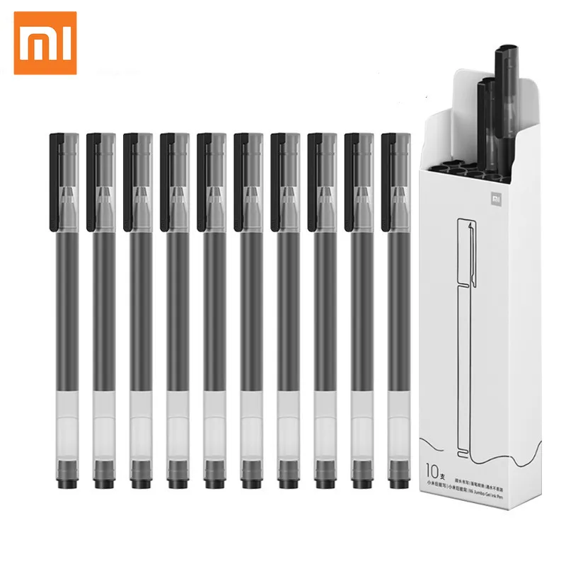 Xiaomi Super Durable Writing Sign Pen 0.5mm Gel pen Signing Pens Smooth Switzerland Refill Red Black Ink Ballpoint | Канцтовары для