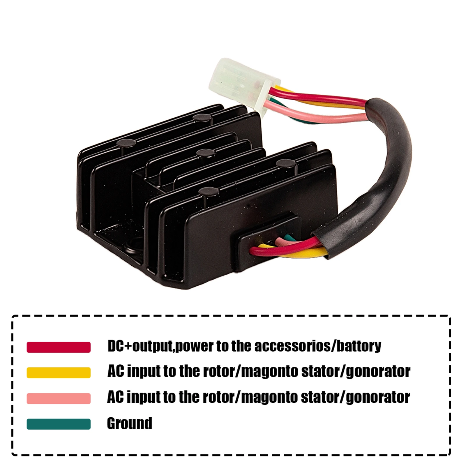 5 Pins 12V DC Voltage Regulator for 150cc GY6 150 Engine Scooter Moped 5 Pins 12V DC Voltage Regulator for 150cc GY6 150 Engine Scooter Moped