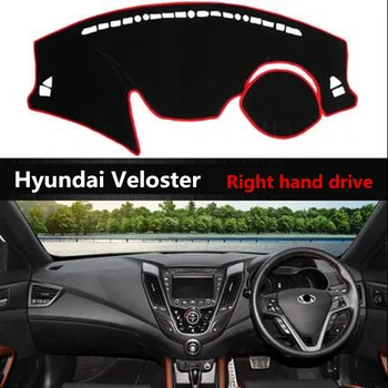 

Car dashboard cover Pad for Hyundai Veloster Sun proof Auto dash board protective Mat for Hyundai right hand drive