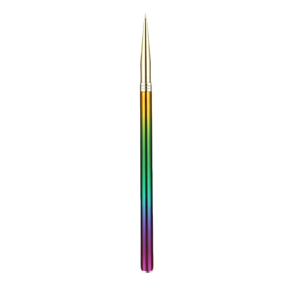 Коричневый Nail Art Pen Pull Pen Paint Pen Nail Brush Transparent Rod Three Pull Pen Set Beautiful Women - Цвет: Коричневый