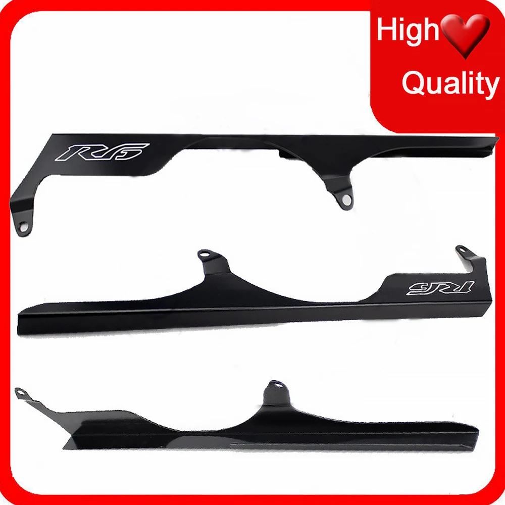 Motorcycle Black Chain Guards Cover Fit For Yamaha YZF R6S 2003 2004