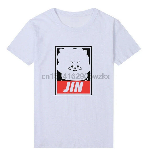 Bt21 Personaggio Футболка Jimin Jungkook Suga Rapmon Jin V J Hope 2019 Мужская футболка с длинными