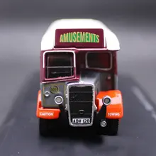 Винтажный 1:43 Масштаб литья под давлением сплав Металл моделирование автобус изысканный статическая модель автомобиля с дисплеем база Подарочная коллекция