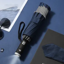 

3 Fold Reverse Automatic Rain Umbrella Car Clear Umbrella Rain Women Parasol Umbrella