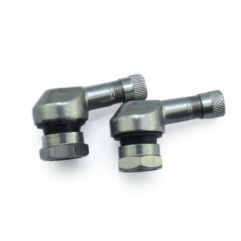 Mayitr 2pcs CNC Motorcycle 90 Degree Wheel Tire Tubeless Valve Stem Cap Aluminum Alloy Rubber Gold Red Silver Green