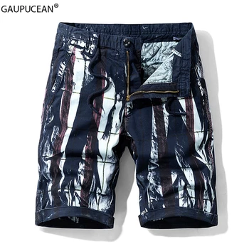 

97% Cotton 3% Spandex Camouflage Knee Length String Military Army Man Short Pants Pocket Streetwear Male Fashion Men Shorts