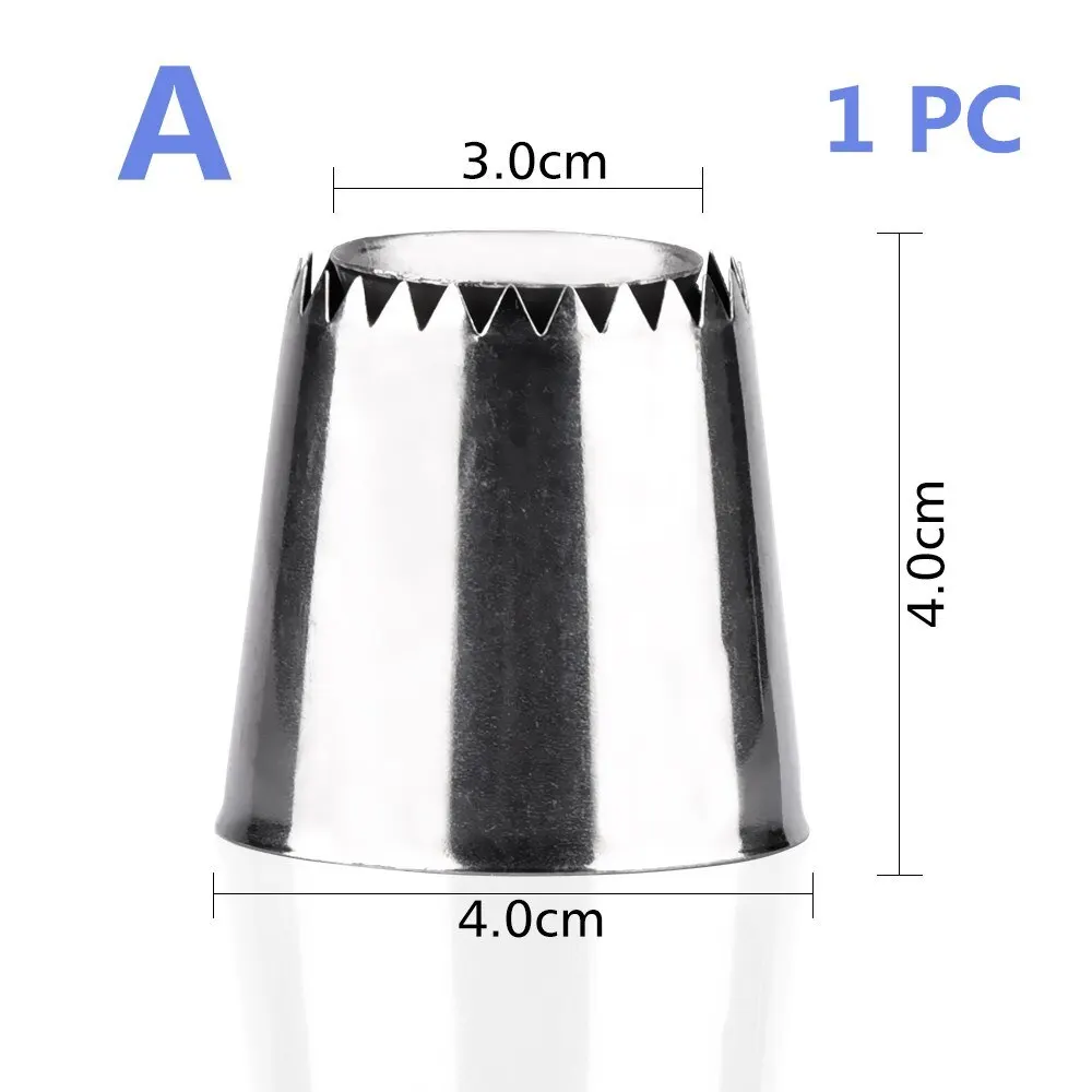 Ring Cookie Tip 1pc Насадки для крема Обледенение Трубопроводы Насадка кольцо Cookie Mold Советы украшения торта инструмент, Puff формочки для печенья кружевное платье с цветочным рисунком декор для печенья приспособление для выпечки - Цвет: Ring Cookie Tip 1pc