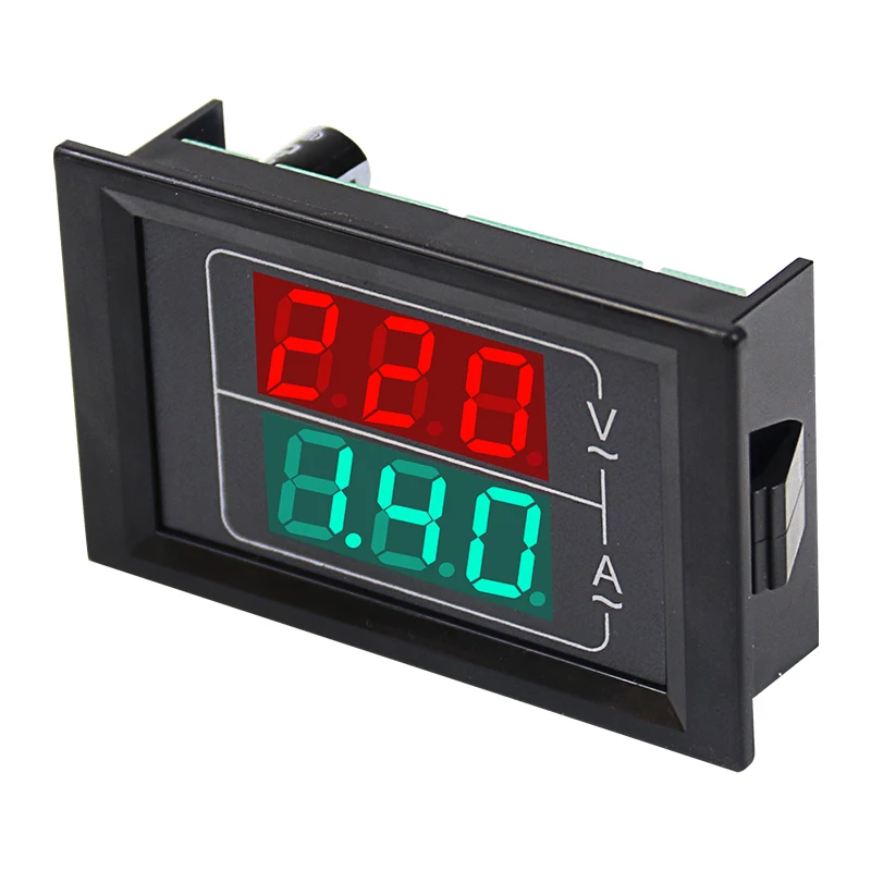 AC50-500V 220V Dual Display Voltage Current Meter Detector Meter Amperimetro LED Voltmeter Ammeter Electrical Instrument — view 4